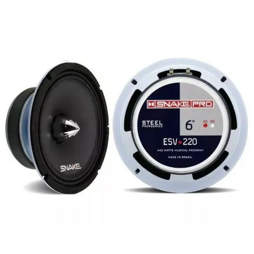 Alto falantes Snake 6'' ESV 220 RMS Novo 1 ano de garantia Entrega gratis em 6x