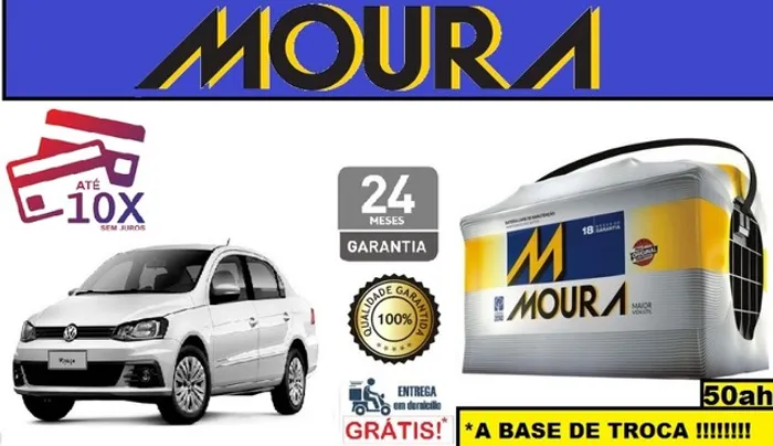 Bateria Moura Voyage 1.0 (2009 a 2018) 50Ah 12v
