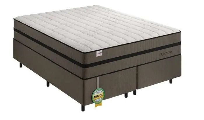 Quarto cama king colchão +base 198x203cm 