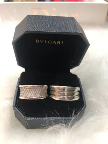 Anel aliança bvlgari prata 925 A UNIDADE