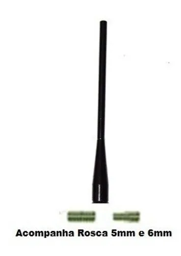 Antena Automotiva Alumínio 15 Cm Preta
