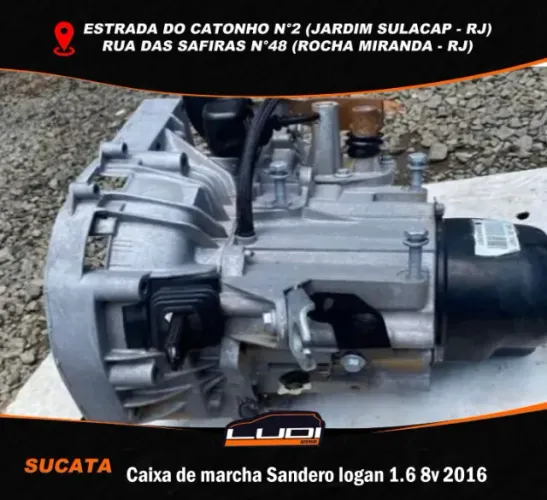 Caixa de marcha Renault Sandero logan 1.6 8v 2016