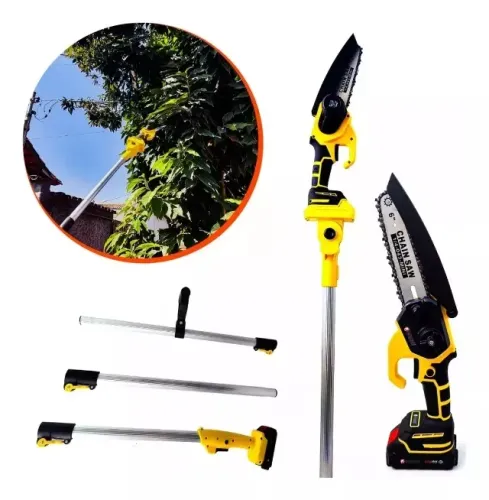 Mini Motoserra Com 2 baterias 25V e Cabo Extensor Multi Funções Nova Lacrada