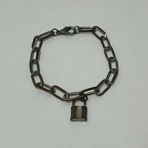 Pulseira Vintage Corrente Cadeado
