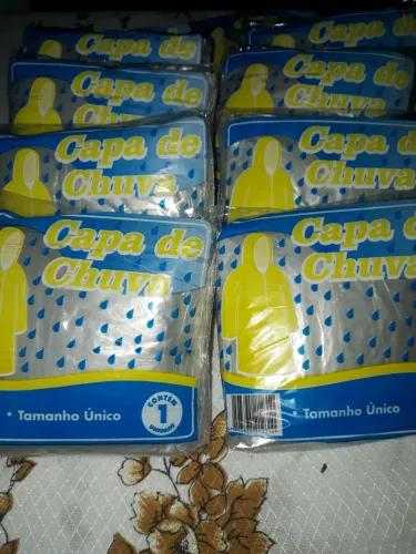 Capa de chuva descartável Tamanho Único 