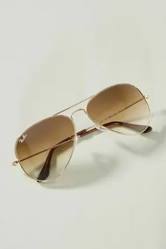 Óculos de sol Rayban armação dourada lente marrom degradê 