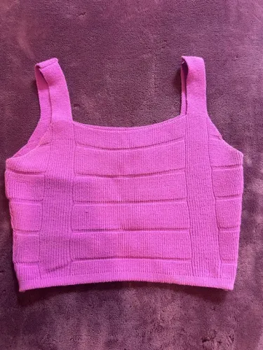 Top Cropped Feminino Roxo
