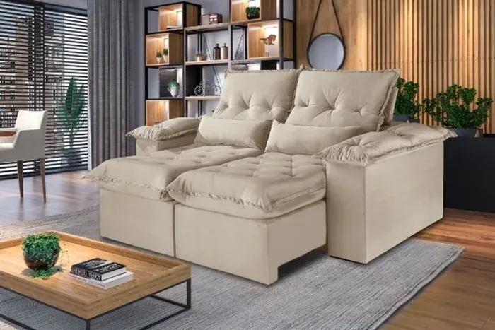 Sofá retrátil reclinável Amélian