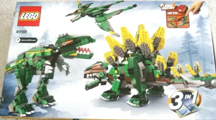 Lego 4998 Dinossauros Poderosos 3 em 1 Creator: T. Rex, Triceratops e Pterodáctilo