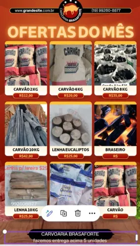 DISK ENTREGA CARVÃO PRA CHURRASCO E LENHA EUCALIPTOS 