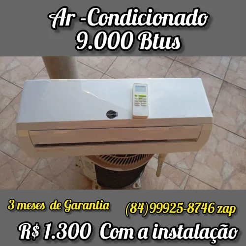 Ar Condicionado 9.000 BTUS com Instalação