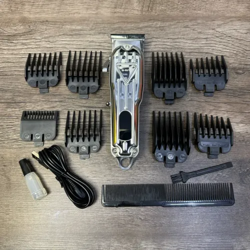 Máquina de cortar cabelo sem fio para barbearia e cabeleireiro