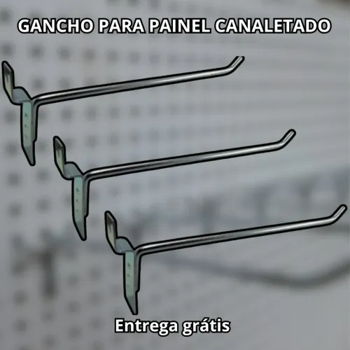 Gancho para Painel Canalizado - Pacote com 60 unidades