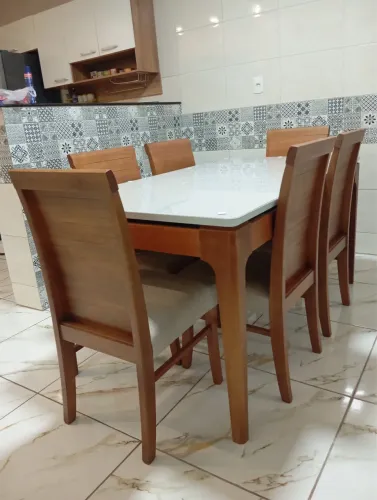 Mesa de madeira pronta entrega