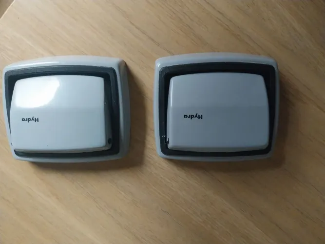 Acabamento valvula Hidra cinza.