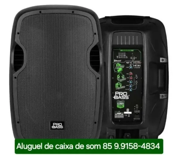 Aluguel de Caixa de Som Probass Preta