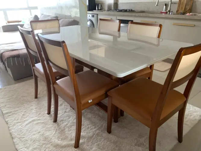 Mesa nova de madeira pronta entrega 