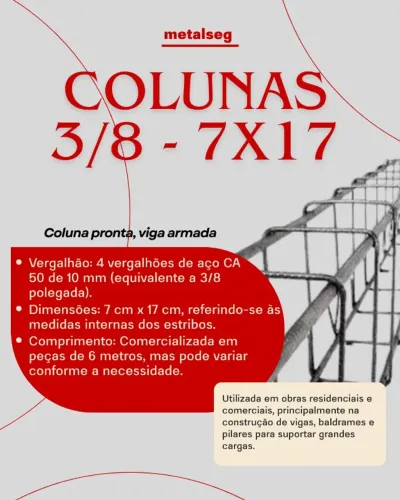 ESTRIBOS E COLUNAS 