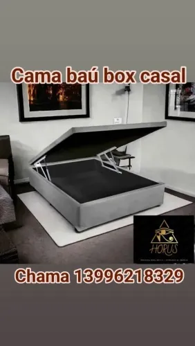 Cama Baú Box Casal - Conforto e Organização