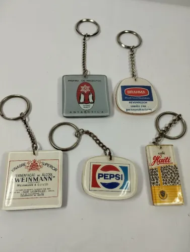 Chaveiros antigos de Bebidas marcas e produtos diversos