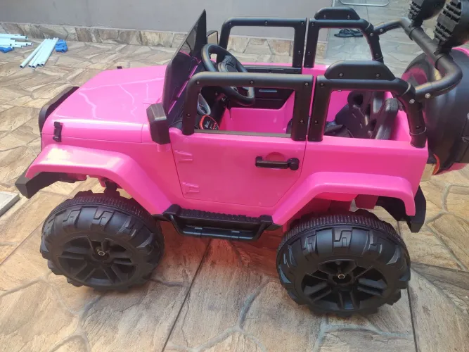 Carrinho Elétrico Infantil Jeep Rosa