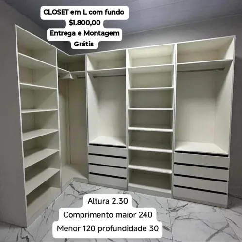 Closet L a pronta entrega 