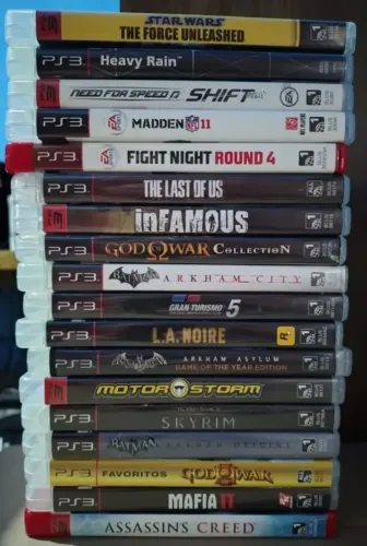 Jogos de PS3 em excelente condição. Para colecionador exigente