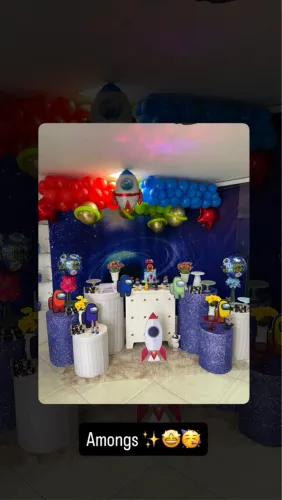 Decoração com balão completa por R$350,00
