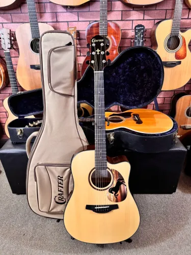 Violão Crafter HDC250 folk elétrico novo com bag ANALISO TROCAS