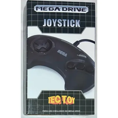 Joystick Mega Drive 3 botões Tec Toy lacrado Sega Genesis