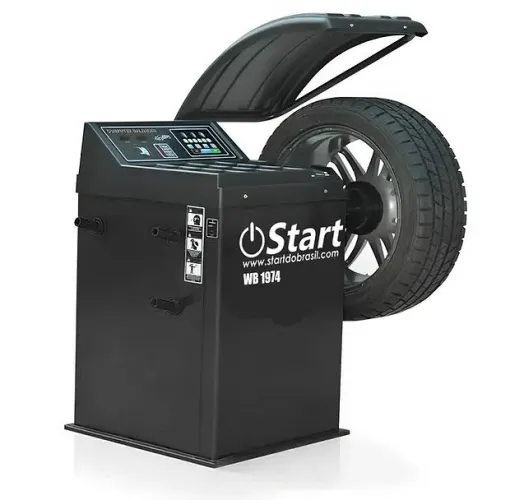 Balanceadora de rodas motorizada aro até 24" com protetor de rodas