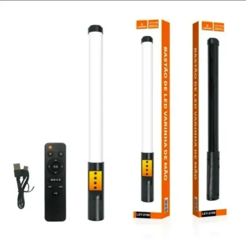 Bastao De Led Luz Varinha De Mão - 3 CORES - Para Fotografia - Bastão