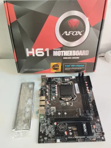 Placa mãe H61 Com Entrada pra NVME Nova *Entrego *Parcelo