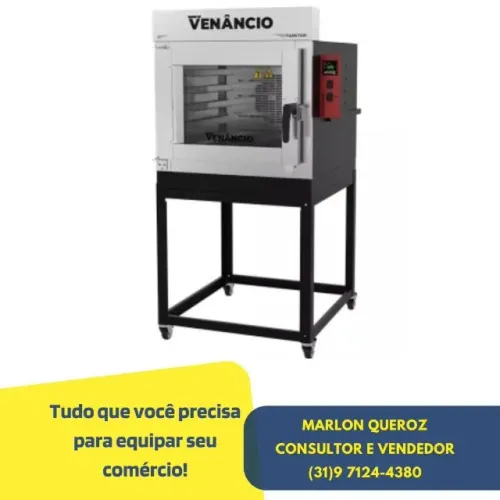 Forno Turbo Venâncio 5 Esteiras a Gás
