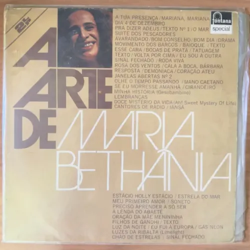 A Arte De Maria Bethânia (lp Duplo, Fontana, 1975) (Usado)