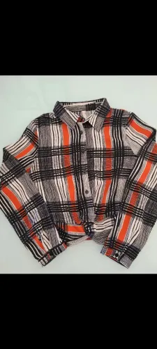 Camisa Xadrez Feminina com Nó