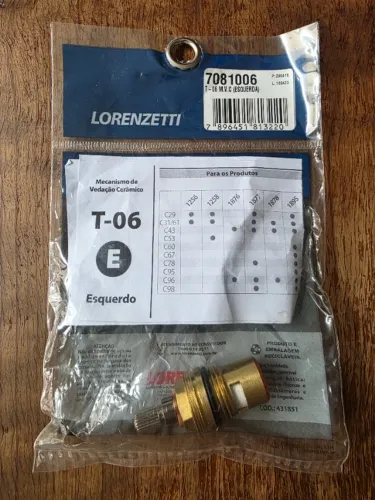 Mecanismo de Vedação Cerâmico T-06 Esquerdo Original