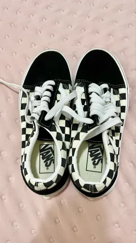 Tênis Vans Old Skool Primary Checkerboard Black White