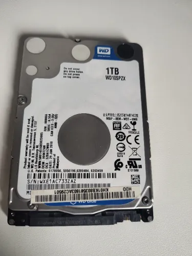hd sata WD 1tb - perfeito pra notebook- - otimo estado