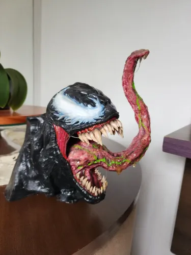 Venom Estátua Realista 3d Marvel 32cm