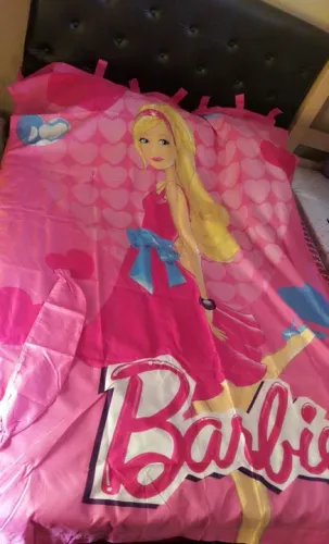 Cortina Infantil Barbie + Brinde