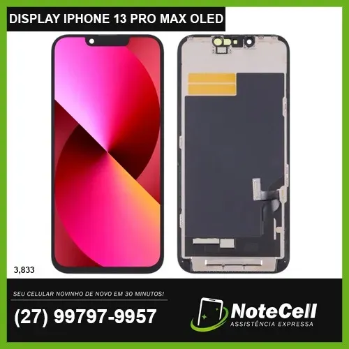 Tela/Display Para iPhone 13 Pro Max Oled SOFT FLEXÍVE - Instalação Expressa em 30 min!