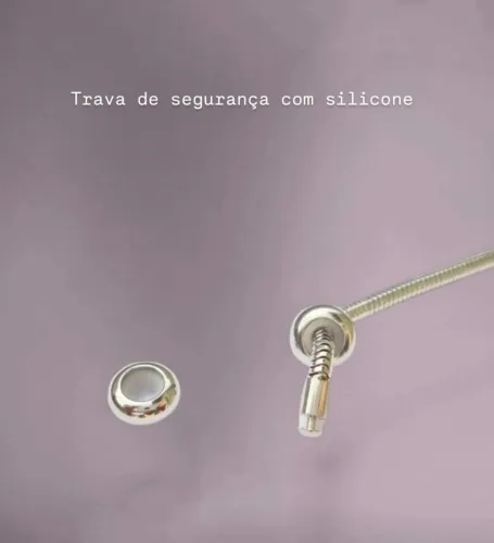 Trava de segurança - Prata - entrega imediata 