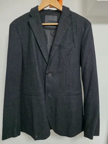 Blazer lã cinza masculino Colcci