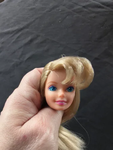 Barbie moda em dobro somente a cabeça 