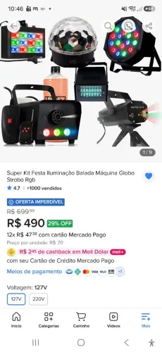 Kit luzes festa