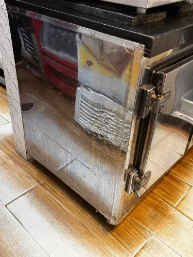 Geladeira de  inox 