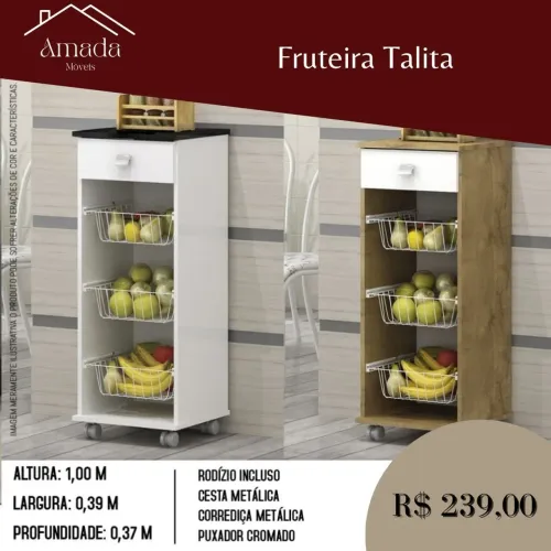 Fruteira Talita - à pronta entrega 