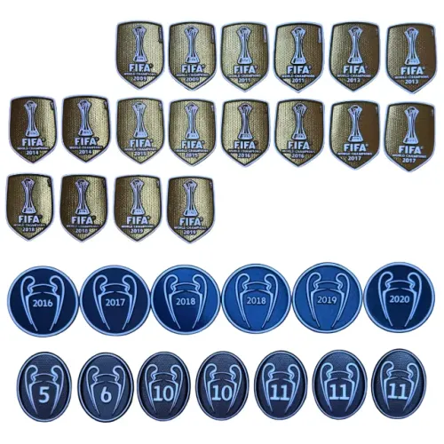 Kit de 31 Patches Termocolantes para camisas de futebol