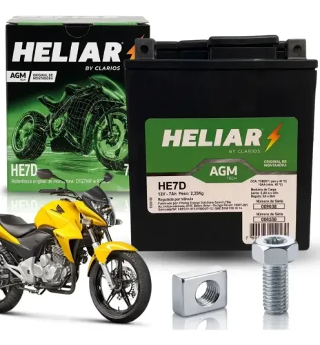 BATERIA HELIAR HTZ7L CB300/TWI/FALC/TORN/FAZER250 101071